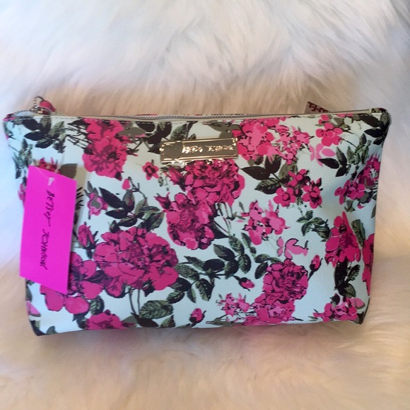 Betsey Johnson Handbags - Betsey Johnson NWT Floral Makeup Bag